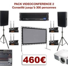 Location matériel pour conférence à Montpellier et environs. Vidéo-projecteurs, sonorisation, micro HF. Console de mixage jusqu'à 4 micros et 2 entrées ligne stéréo.