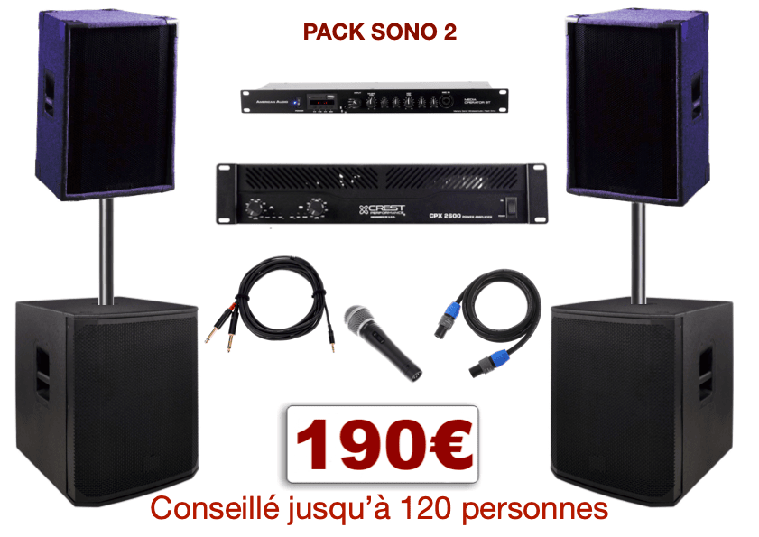 Permalink to:Pack sono 2 soirée dansante, mariage, anniversaire