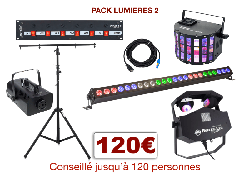 Permalink to:Pack éclairage 2 soirée dansante, mariage, anniversaire