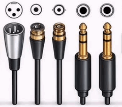 connecteurs audio, jack, mini-jack, rca, xlr