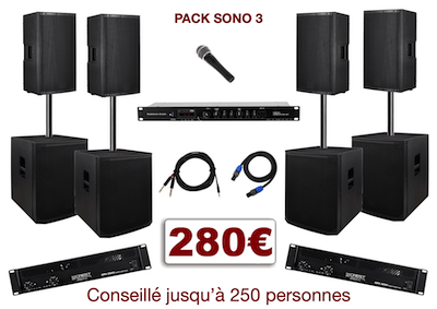 Permalink to:Pack sono 3 soirée dansante, mariage, anniversaire