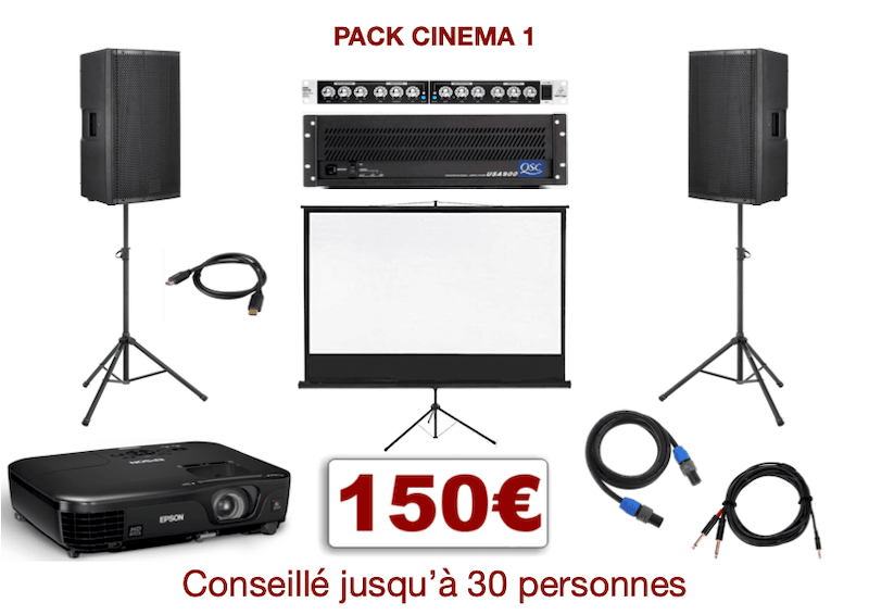 Permalink to:Pack cinéma 1 avec écran sur pied